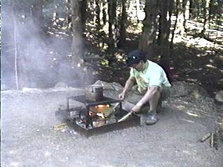 Bob at the campfire